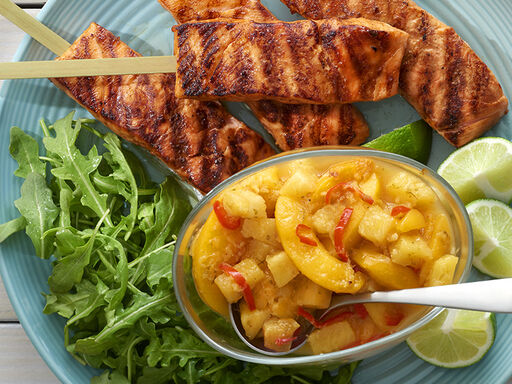 GrilledMisoGlazedSalmonPineappleGingerPeachChutney-12x6