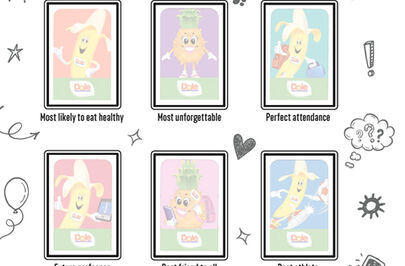 Back to School Banana Sticker Peel & Play